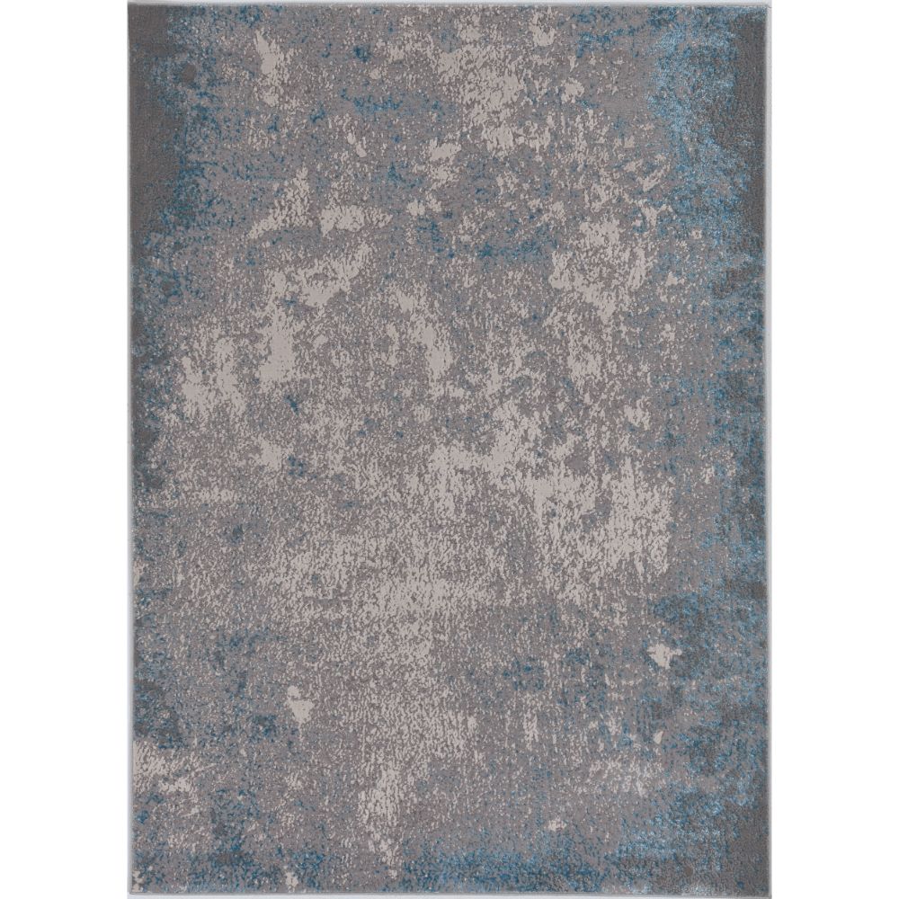 KAS 7131 Luna 3 ft. 3 in. X 4 ft. 11 in. Area Rug in Silver/Blue Natural